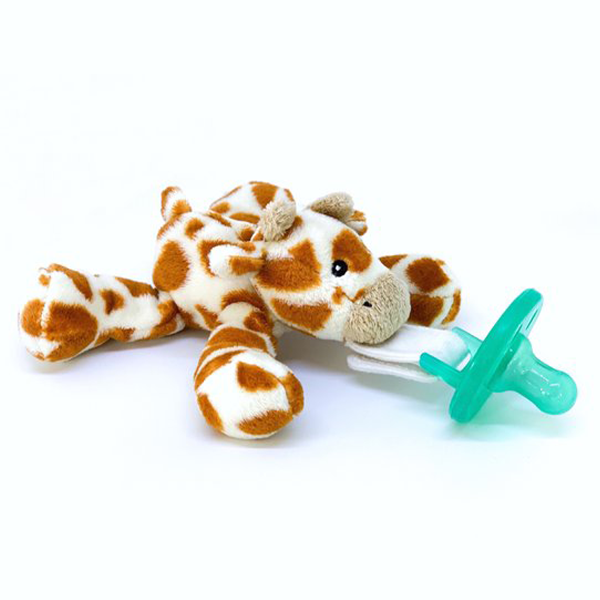 Nuggi für Babys mit abnehmbaren Plüschtier Giraffe