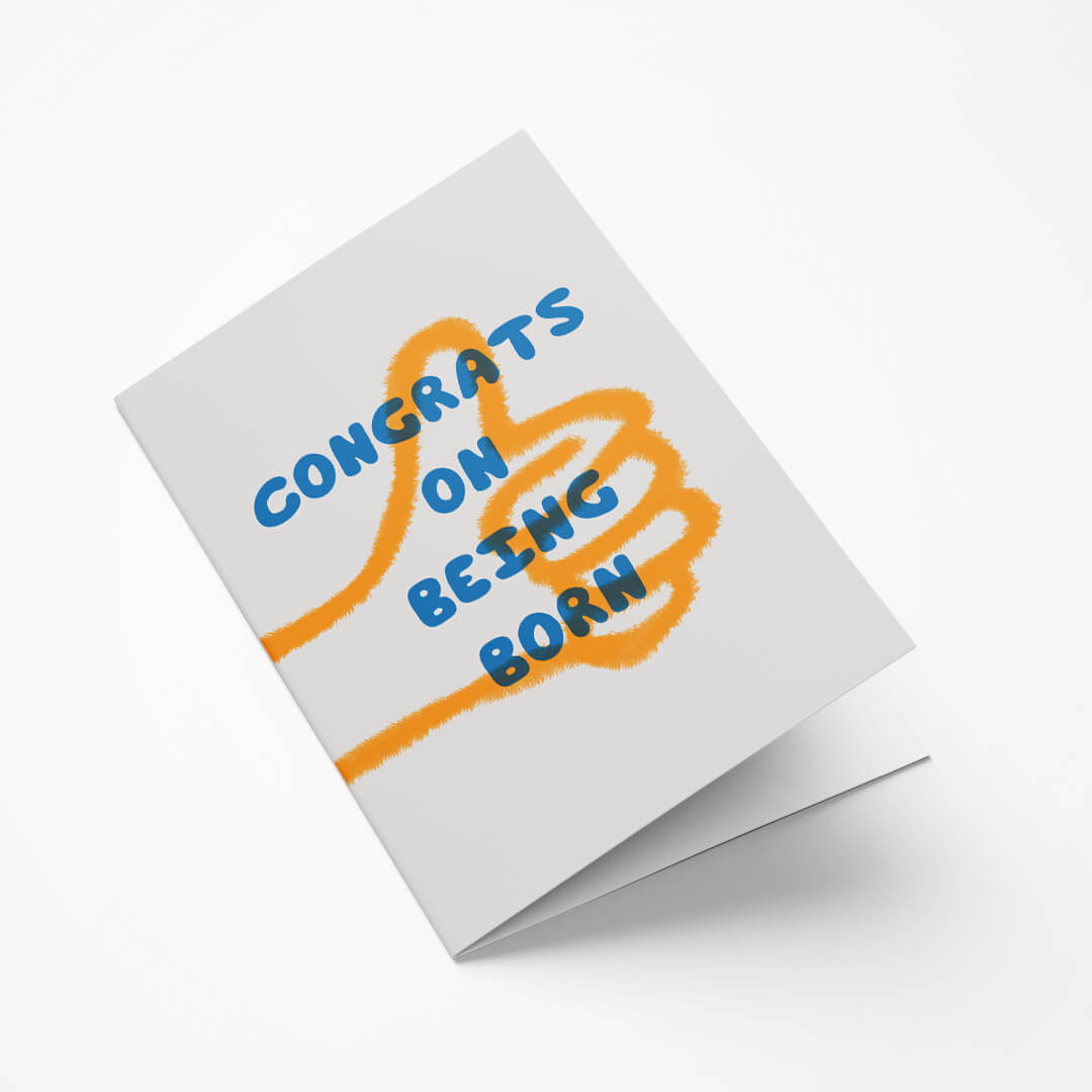 Grusskarte - Congrats On Being Born