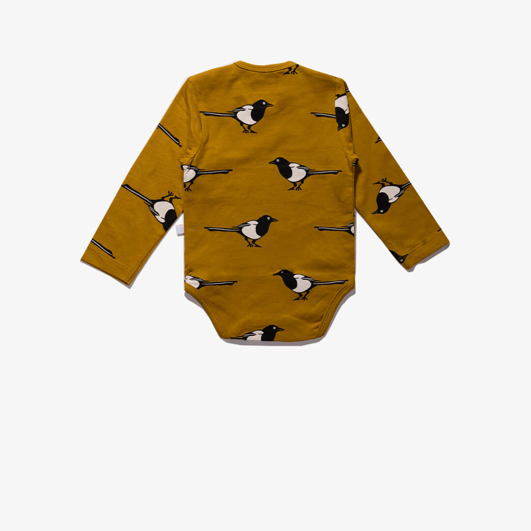 Vorderansicht des Bodys für Babys aus der Birdy Kollektion