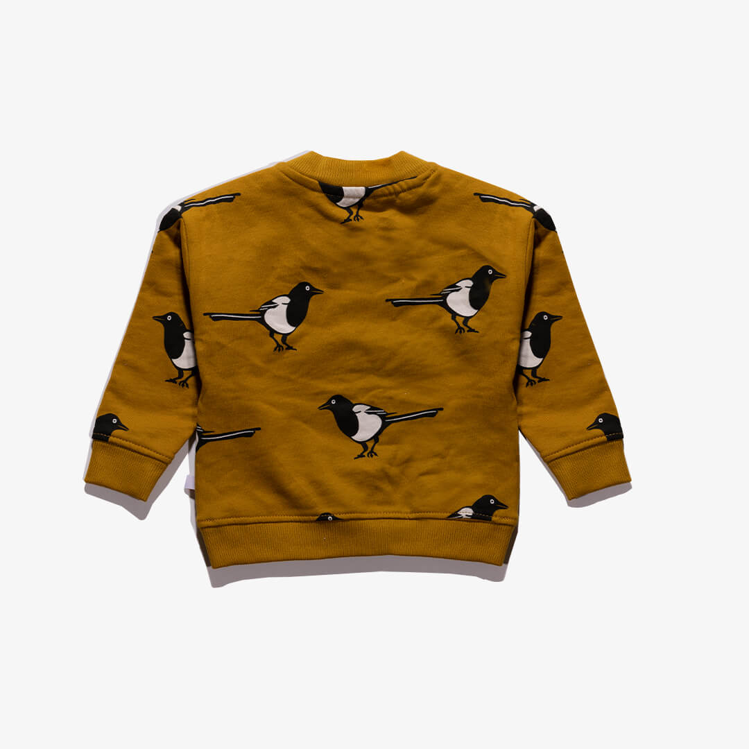 Rückseite des Sweatshirts für Babys aus der Birdy Kollektion