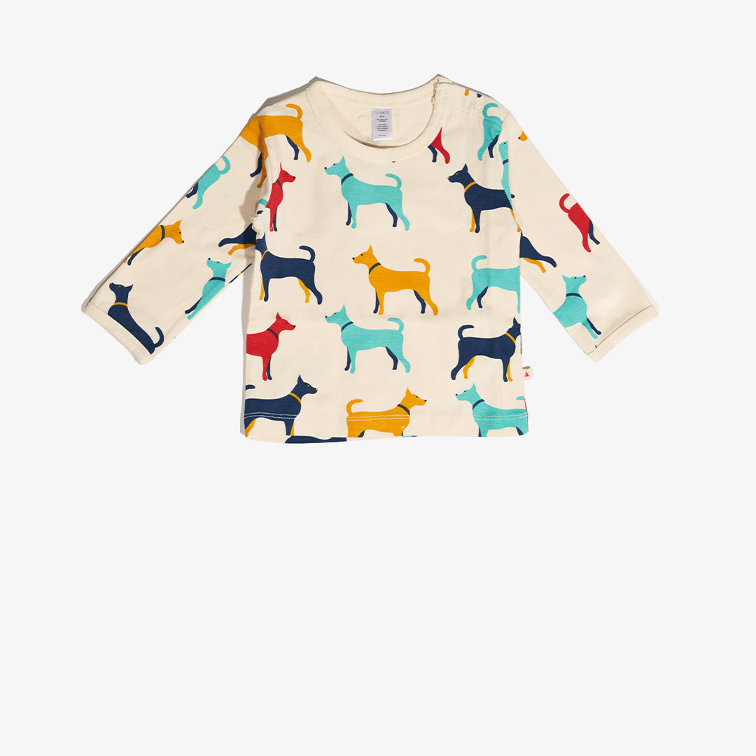 Vorderseite des Shirt für Babys aus der DOGS Kollektion