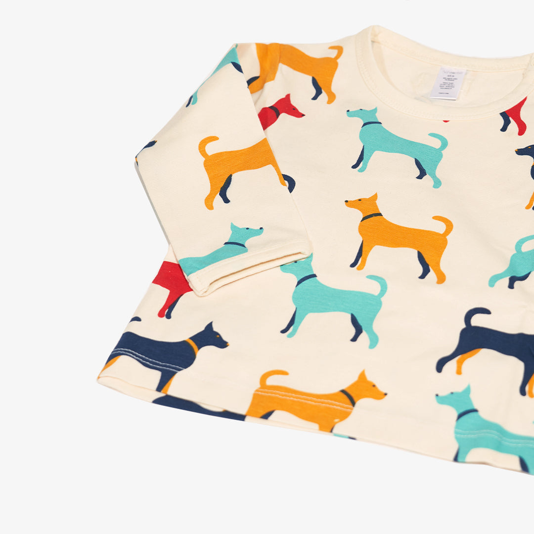 Detailansicht des Shirt für Babys aus der DOGS Kollektion